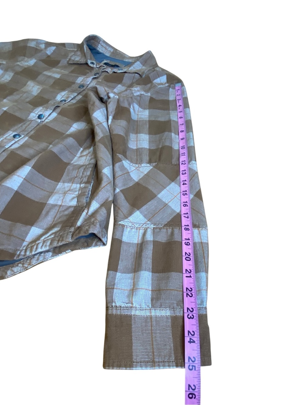 PrAna Porter Park Plaid Organic Cotton Flannel Shirt Shacket Women’s Size XL - Picture 11 of 15